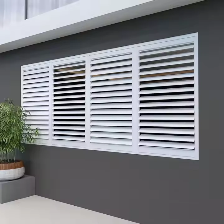 Aluminum Louvered Window Bahama Blind